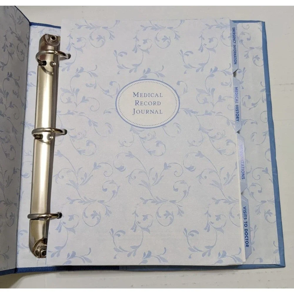 Vintage 2004 Gibson blue medical journal folder organizer